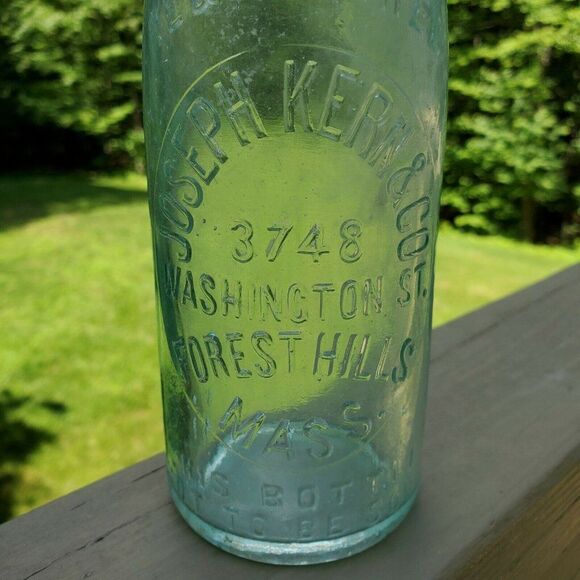 Joseph Kern & Co Forest Hills Boston Mass Blob Top Beer Bottle 3748 Washington - Picture 3 of 8